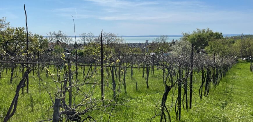 Balatonalmádi panorámás telek eladó